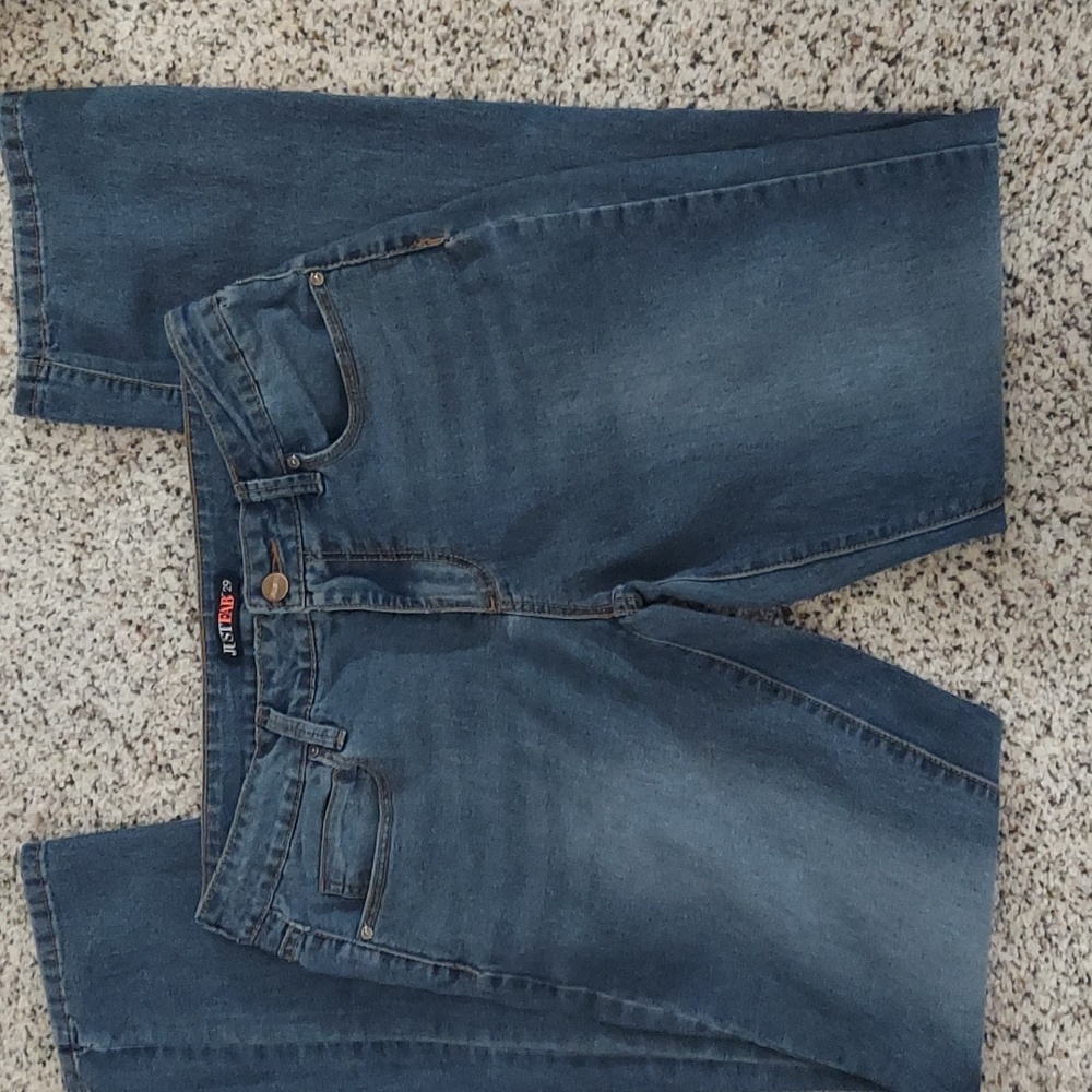 JustFab Pants Womens Blue Denim Jeans Casual Pockets Sz 29